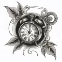 Time Work Kindness Energy Movement Life tattoo design idea