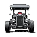 derby car 207 number tattoo design idea