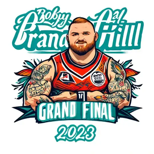 bobby hill AFL grand final mark 2023 tattoo design idea