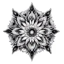 Gothic Mandala tattoo design idea