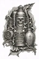 accident, Alcohol, Prison, Time, Addiction tattoo design idea