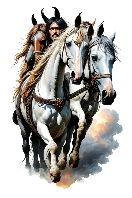 4 Horsemen Of The Apocalypse tattoo design idea