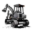Bulldozer tattoo design idea