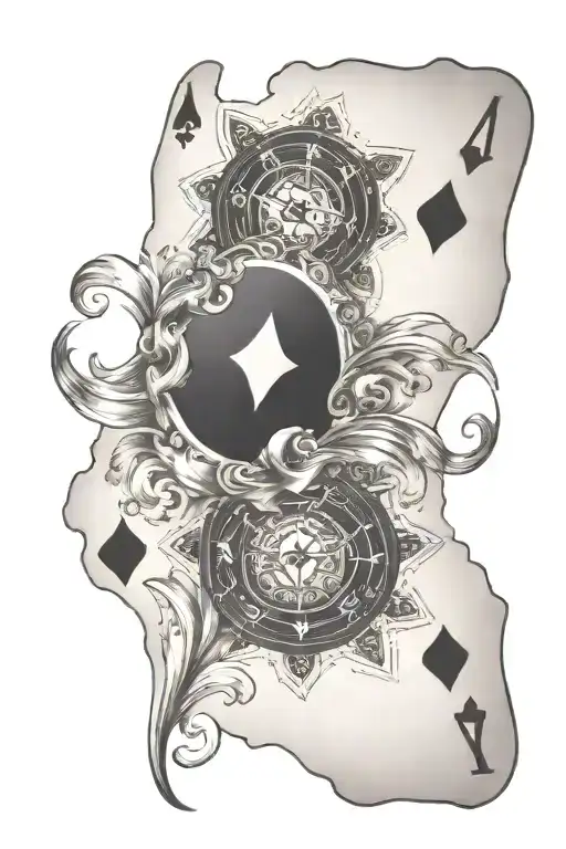 blackjack tattoo design idea