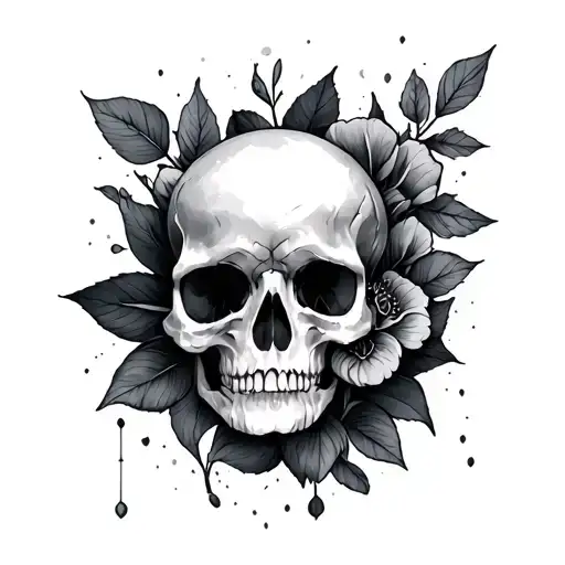 Negative Shading tattoo design idea