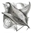 stingray tattoo design idea