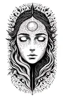 exploring the mind tattoo design idea