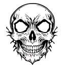 Skull Mysterious tattoo design idea