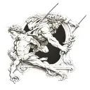 Inspired by the Sistine Chapel, Courage and Persistence. A tattoo which illustrates ambition and the desire for success. tattoo design idea