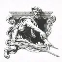 Inspired by the Sistine Chapel, Courage and Persistence. A tattoo which illustrates ambition and the desire for success. tattoo design idea