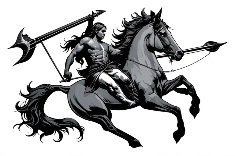 Sagittarius tattoo design idea