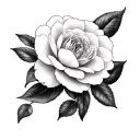 Camellia tattoo design idea