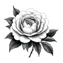Camellia tattoo design idea