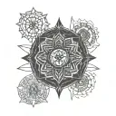 sacred geometry Hinduism kali maa tattoo design idea