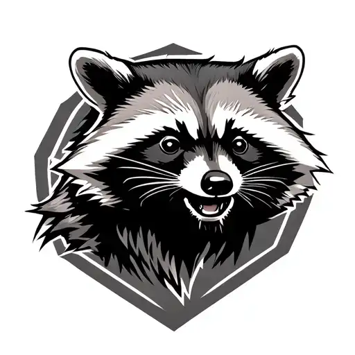 Tactical Raccoon tattoo design idea