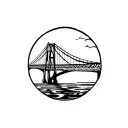 Mackinac bridge Michigan tattoo design idea