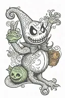  nightmare before Christmas oogie boogie  tattoo design idea
