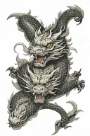 The Ouroboros dragon tattoo design idea