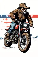 Snowboard, motorcycle, CSKA tattoo design idea