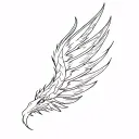 dragon wing tattoo design idea