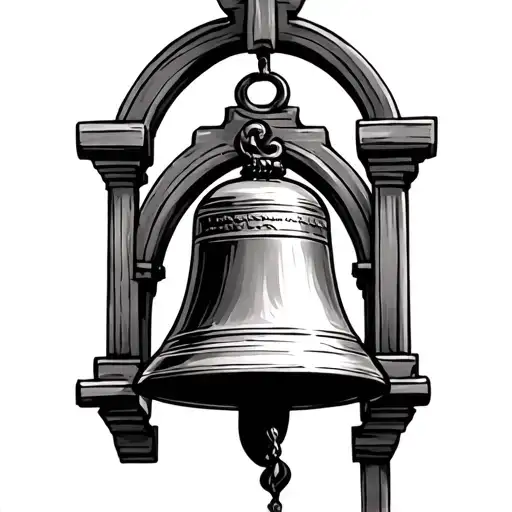 Church Bell tattoo design idea