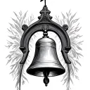 Church Bell tattoo design idea