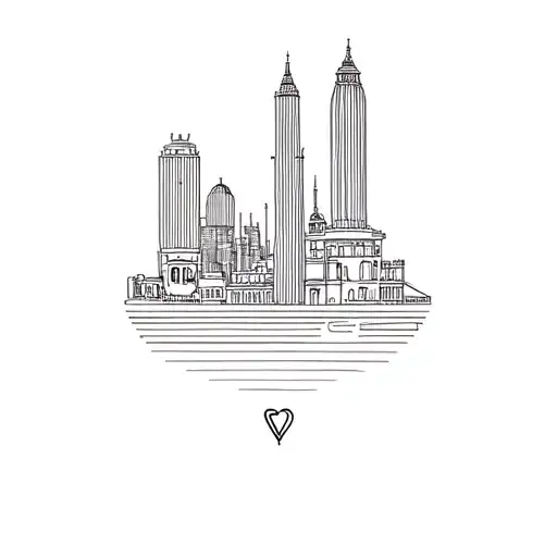 Barcelona City tattoo design idea