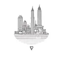 Barcelona City tattoo design idea