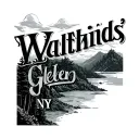 numerical degrees, latitude and longitude for Watkins glen, NY in an interesting font tattoo design idea