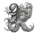 venom carnage tattoo design idea