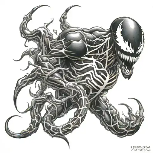 venom carnage tattoo design idea