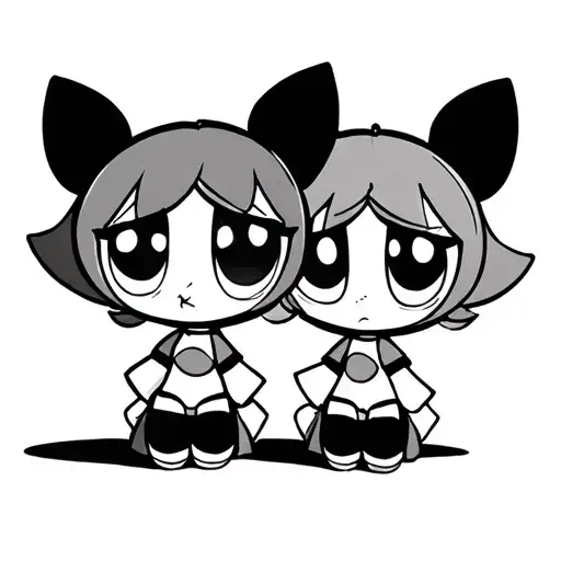 powerpuff girls tattoo design idea