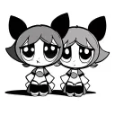 powerpuff girls tattoo design idea