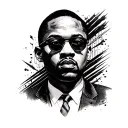 malcom x tattoo design idea