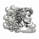 Jose and clouds   tattoo design idea