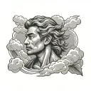 Jose and clouds   tattoo design idea