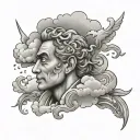 Jose and clouds   tattoo design idea