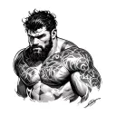 Man In The Arena tattoo design idea