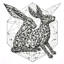 haron and hare inside tattoo design idea