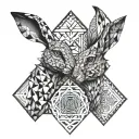 haron and hare inside tattoo design idea