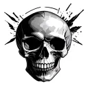 Knee Skull tattoo design idea