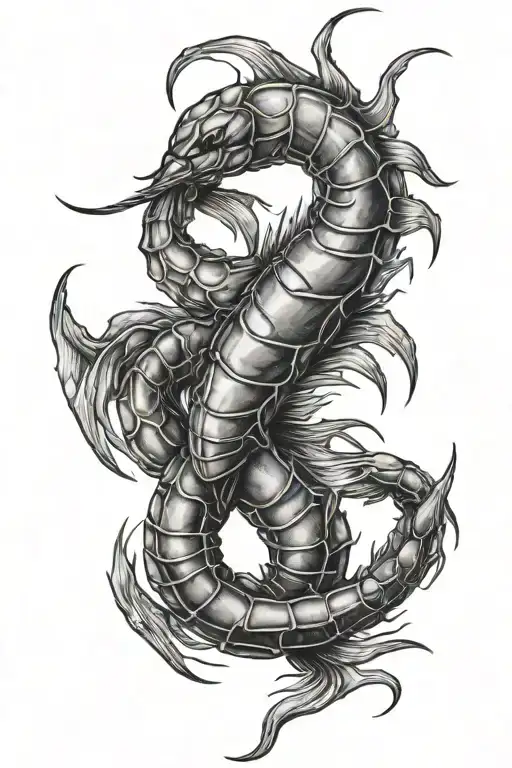 shrimp tattoo design idea