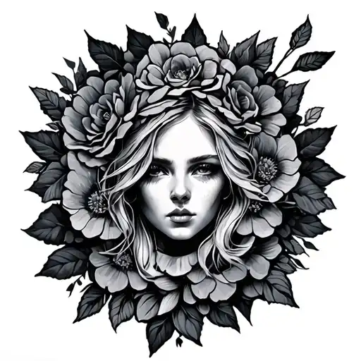 "Blessings for mine" Leterin tattoo design idea