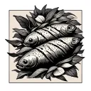 Loaves And Fishes tattoo design idea