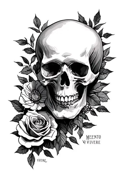 "Memento Mori Memento Vivere" Memento Mori Memento Vivere tattoo design idea