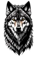 lone wolf, pack tattoo design idea