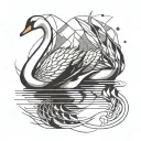 2 SWAN stay strong tattoo design idea