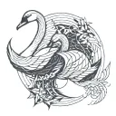 2 SWAN stay strong tattoo design idea