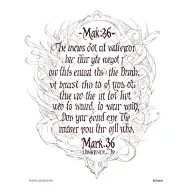 Mark 8:36 bible verse tattoo design idea