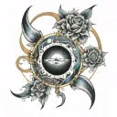 Sol and Luna tattoo design idea